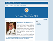 Tablet Screenshot of parklanemedicalgroup.com